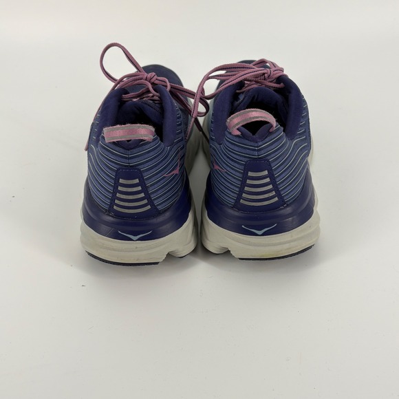 Hoka One One Bondi 6 Womens Running Shoes Blue Purple Gray Sneakers Sz Wns 9.5 - Picture 8 of 10